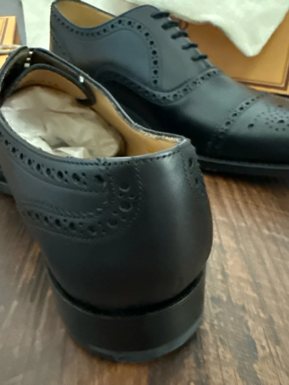 Barker Shoes polished black